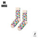 Happy Socks【2026早春新款】女士女孩潮牌個(gè)性豹紋襪子設計師創(chuàng  )意新年中筒襪 花叢朵朵 均碼 36-40