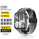 SGGS適用華為手表表帶watch fit4/fit4pro/fit3系列專(zhuān)用尼龍編織表帶男女款回環(huán)腕帶磁吸【黑巧色】