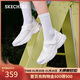斯凱奇（Skechers）漫月瑪麗珍淺口單鞋女鞋秋2025新款蕾絲厚底運動(dòng)休閑鞋177604