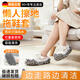 洽苒日本懶人拖地鞋套拖地加厚防滑耐磨清潔雪尼爾加絨擦地拖鞋腳套 灰色-高品質(zhì) 4雙 加厚防滑靜音 男女通用