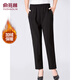 俞兆林媽媽裝褲子加絨褲長(cháng)褲中老年女裝直筒褲老年人衣服 Y44X027