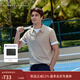 Tommy Hilfiger25春夏新款男裝絲光棉肌理商務(wù)高級感修身短袖翻領(lǐng)T恤POLO衫 卡其色AEG M （推薦：130-140斤）