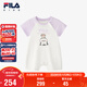 FILAxTIM LAHAN聯(lián)名斐樂(lè )童裝兒童連體衣2025夏嬰幼童寶寶衣服