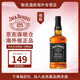 杰克丹尼（Jack Daniels）黑標 洋酒 調和型威士忌酒 海外版 杰克丹尼黑標1000ml裸瓶
