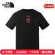 The North Face北面馬年短袖T恤男女同款25秋冬新款戶(hù)外運動(dòng)休閑寬松透氣8DQW JK3/宇宙黑 L /175/100A(女生建議拍小一碼)