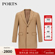 PORTS寶姿男裝保暖毛呢大衣毛呢大衣MN9C009JWH005 駝色 M