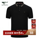 七匹狼【商場(chǎng)同款】短袖T恤男夏季時(shí)尚舒適百搭商務(wù)休閑POLO男裝上衣 001(黑色)111D10606015 L 170/88A