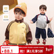 LUSON小O爸男嬰童 男寶寶運動(dòng)套裝秋冬季2025新款嬰兒撞色休閑冬裝