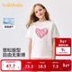 巴拉巴拉童裝兒童短袖t恤女童2025夏裝大童速干甜美學(xué)院上衣208225117005
