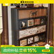 美世達鋼制鞋柜家用門(mén)口入戶(hù)玄關(guān)靠墻中古風(fēng)收納儲物柜一體鞋架 【特厚加粗碳鋼門(mén)板】復古格韻 1000x1385x350mm