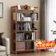 安爾雅簡(jiǎn)易書(shū)架落地153cm多層楠竹學(xué)生書(shū)柜置物層架儲物收納架 5層70