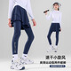 moonkids女童裙褲兒童速干假兩件褲子運動(dòng)褲褲裙網(wǎng)球訓練打底羽毛球服跑步
