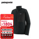 巴塔哥尼亞（Patagonia）男士R2透氣戶(hù)外秋冬保暖抓絨衣夾克開(kāi)衫外套TechFace Jkt 83626 BLK 抓絨摩擦易起球浮絨 M 175/180(CM) 68/79(KG)