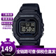 卡西歐（CASIO）時(shí)尚潮流復古小方表液晶顯示防水運動(dòng)學(xué)生石英手表 男女同款 W-218H-1B