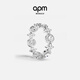 APM Monaco 流星圓圈戒指簡(jiǎn)約經(jīng)典款時(shí)尚飾品生日送女友禮物新年禮物 白雪公主戒指 52碼