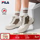 FILA 斐樂(lè )官方女鞋加絨老爹鞋運動(dòng)鞋2025冬中幫保暖厚底靴