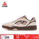 匹克留白態(tài)極板鞋男冬季新款復古低幫休閑鞋子輕便透氣女款運動(dòng)鞋男 【男款】燕麥色 42