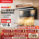 歐派（OPPEIN）頂側雙吸抽油煙機27立方大風(fēng)量1100pa家用國家補貼大吸力超薄變頻自清洗一級能效 【煙機】27變頻1100Pa強壓AT11