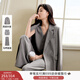 香影老錢(qián)風(fēng)灰色西裝外套女高級感2026春季新款簡(jiǎn)約通勤正肩小西服 灰色 S