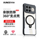 XUNDD訊迪適用紅米k90promax手機殼小米redmi90保護套冠軍版氣囊防摔鏡頭全包旋轉磁吸支架抗指紋散熱殼 K90 ProMax【黑·旋轉磁吸支架款】鏡頭全包 SGS防摔認證·RoHS安全認