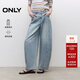 ONLY2025秋季新款休閑慵懶風(fēng)寬松香蕉褲長(cháng)褲牛仔褲女|125132043 J33 350水洗牛仔藍 S S標準褲長(cháng)