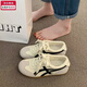 邦帛世德訓鞋女新款復古軟底百搭潮流學(xué)生運動(dòng)休閑板鞋女鞋小白鞋 皮面德訓鞋【黑色升級款】 單層 跟高1cm 36