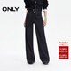 ONLY2025冬季新款撞色明線(xiàn)松弛寬松直筒褲長(cháng)褲牛仔褲女|125432085 J371000洗水藍牛仔 L L標準褲長(cháng)