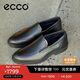 愛(ài)步（ECCO）樂(lè )福鞋男 舒適簡(jiǎn)約輕盈一腳蹬休閑皮鞋男 里斯622144 黑色42