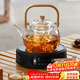 憶壺茶（YIHUTEA）煮茶壺電陶爐煮茶器燒水壺泡茶爐養生壺套裝泡茶壺加厚功夫茶具 1500w自動(dòng)斷電陶爐+煮茶壺1L