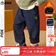 ASK JUNIOR兒童男童褲子冬裝新品薄絨保暖束腳褲小童牛仔褲