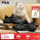 FILA斐樂(lè )官方貓爪7代女鞋老爹鞋2026春季新款厚底鞋休閑鞋運動(dòng)鞋 黑/太空銀-BS 38