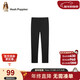 暇步士（Hush Puppies）童裝女童加絨打底褲大童休閑兒童一體絨長(cháng)褲 鉆石黑   150   