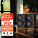 意力（ELAC）Carina系列BS243.4 發(fā)燒級無(wú)源書(shū)架音箱HiFi音響低音JET高音隱藏式下沉導向孔 黑色一對
