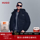 雨果博斯HUGO 【高充絨量 帽子可拆卸】25年冬季可拆卸羽絨服 001-黑色 XL