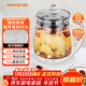 九陽(yáng)（Joyoung）養生壺迷你玻璃花茶壺煮茶器 12大功能11檔溫度 0膠水恒溫電熱燒水壺1.5L 1506BQ