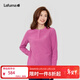 LAFUMA樂(lè )飛葉長(cháng)袖T恤女 戶(hù)外秋冬圓領(lǐng)搖粒絨抓絨保暖套頭 LFTS4DL60 樹(shù)莓色RF 38 （165/84A）