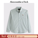 Abercrombie & Fitch【牛津襯衫】經(jīng)典小麋鹿圖案男裝25春夏美式長(cháng)袖襯衫125-5083 灰綠色 2XL (185/124A)尺碼偏大