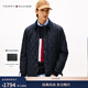 Tommy Hilfiger【防水】25秋冬新款男裝美式菱格燈芯絨襯衫領(lǐng)輕薄棉服夾克外套 藏青色DW5 M （推薦：135-150斤）