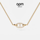 APM Monaco楊紫同款金黃色鎖骨鏈高級時(shí)尚豬鼻子項鏈送女友毛衣鏈新年禮物