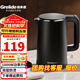 格來(lái)德（Grelide）酒店燒水壺小功率電水壺1L容量賓館電熱水壺304不銹鋼熱水壺學(xué)生宿舍雙層防燙開(kāi)水壺無(wú)縫內膽水壺 1L 升級款-1000W-HD1010(黑色）