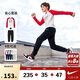 NIKE3BRAND 耐克男女童紅色拜年服長(cháng)T+長(cháng)褲2件套春季兒童插肩袖套裝