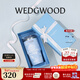 Wedgwood不銹鋼保溫杯高顏值咖啡杯便攜水杯陶瓷涂層茶杯保冷保熱隨行杯 漫游美境藍色吸管杯592ml