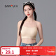 三福2024新款運動(dòng)風(fēng)文胸女固定杯抹胸美背細肩帶裹胸吊帶背心內衣 膚色 80B