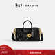 蔻馳（COACH）【禮物】新款男女通用COACH CLOT COMPASS 25號手袋單肩包包 混合黑色