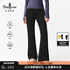 比音勒芬【牛仔棉】2025秋季新款女士時(shí)尚百搭通勤棉感親膚柔軟喇叭牛仔褲 07黑色 XL （73）