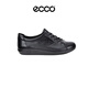 愛(ài)步（ECCO）休閑鞋女 時(shí)尚板鞋 柔酷2號 206503 56723黑色 37 送女友禮物