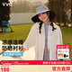 VVC成毅同款防曬衣女襯衫夏季防紫外線(xiàn)寬松休閑百搭連帽外套 本白色M