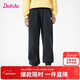 笛莎（DEESHA）童裝女童加絨褲子2025秋冬款女孩保暖甜美基礎百搭休閑束腳褲