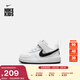 耐克酷菠蘿嬰童魔術(shù)貼運動(dòng)鞋春季男女童板鞋NIKE COURT DV5458 104白/黑 27