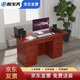 歐寶美電腦桌油漆辦公桌經(jīng)理桌貼實(shí)木皮老板桌1600*800*750